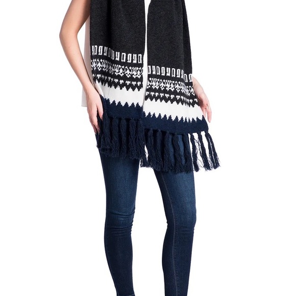 E Tautz knit Islandic scarf 100% wool - Picture 4 of 7